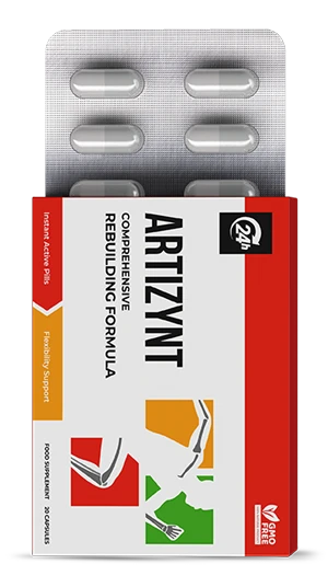 Envase de las cápsulas ArtiZynt para el bienestar articular